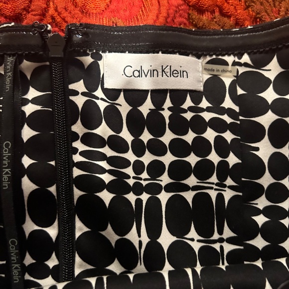 Calvin Klein strapless dress, 1950s /Jetsons style print - Picture 2 of 3